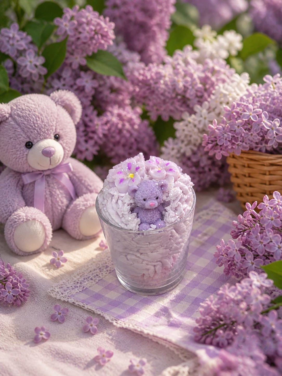Bougie Chantilly Lilas