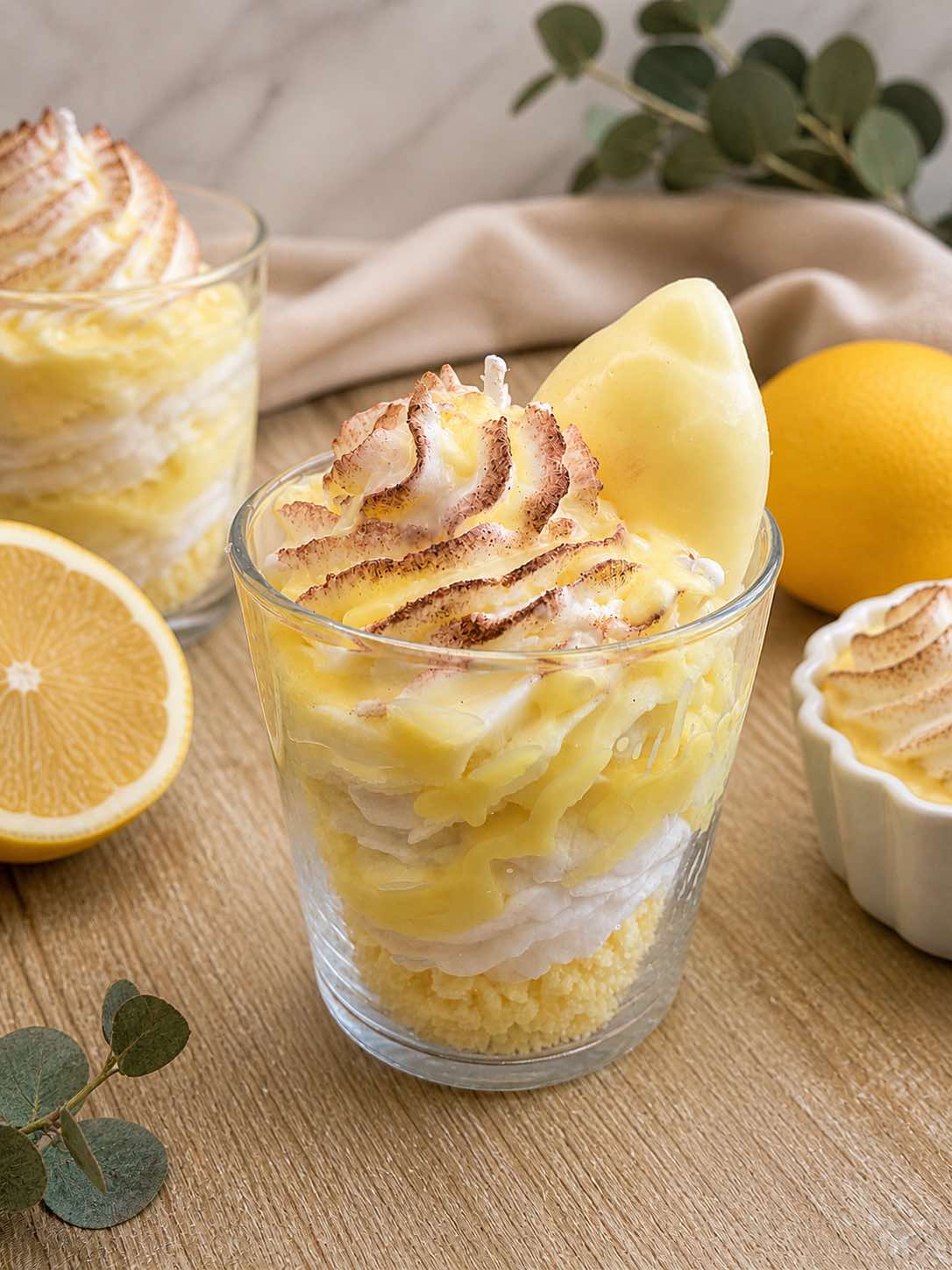 Bougie Chantilly Citron Meringué